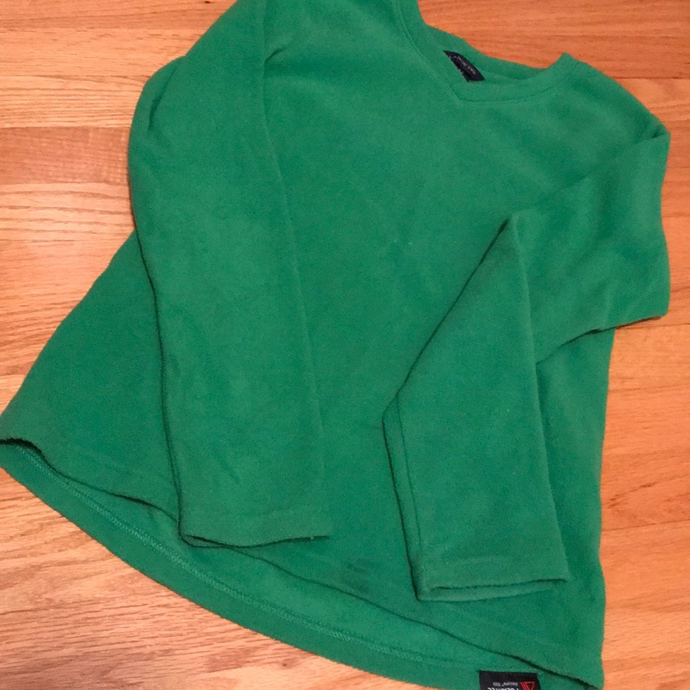 Lands End green fleece PolarTec pullover